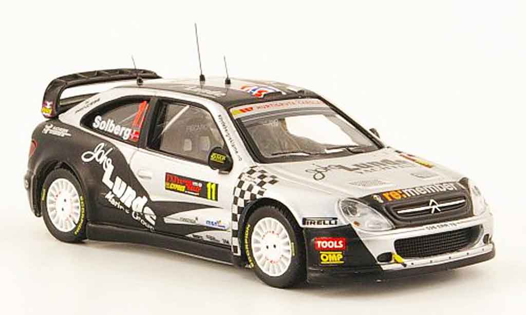 Citroen Xsara WRC 2009 1/43 ixo WRC 2009 no.11 lunde 3. platz rallye zypern modelauto