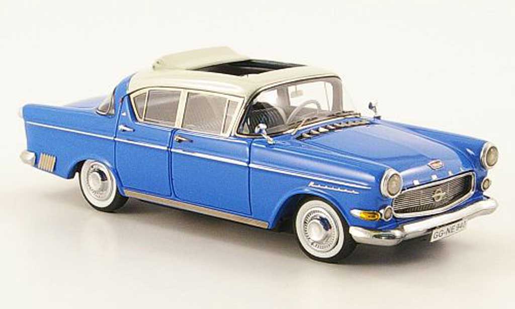 Opel Kapitan 1/43 Neo P2.5 blauw/wit 1958 modelauto