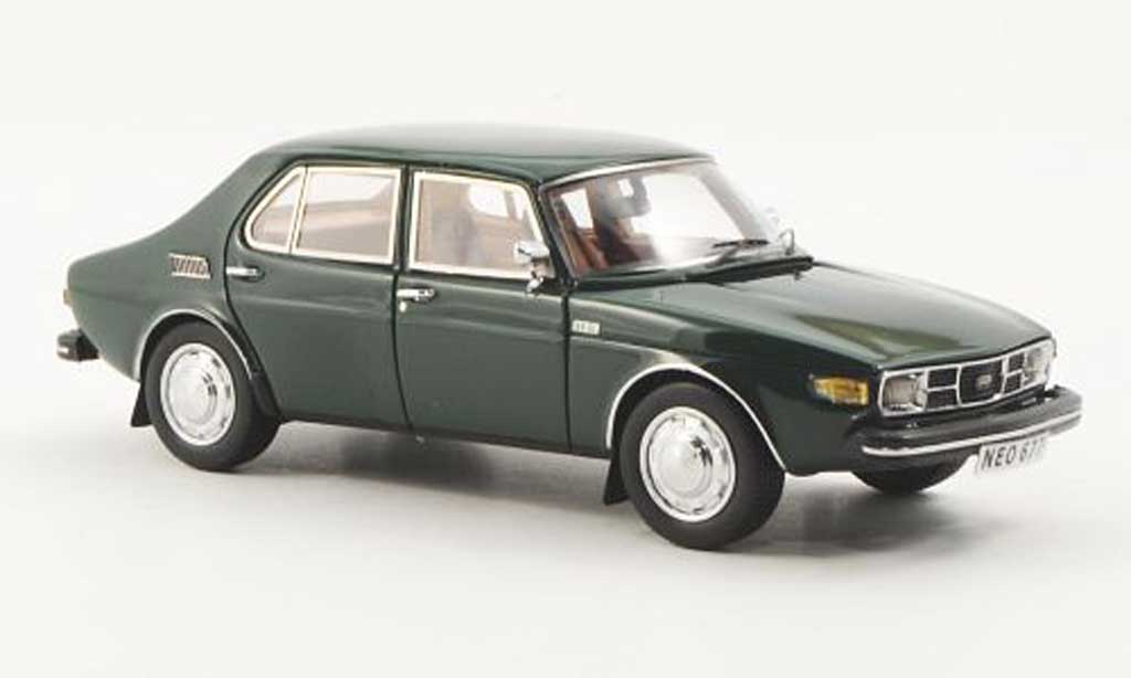 Saab 99 1/43 Neo grun 4-turig modelauto