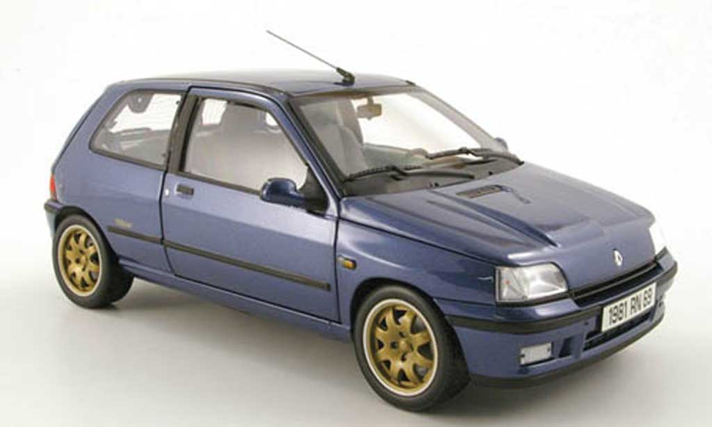 Renault Clio Williams 1/18 Norev Williams blauw 1993 modelauto
