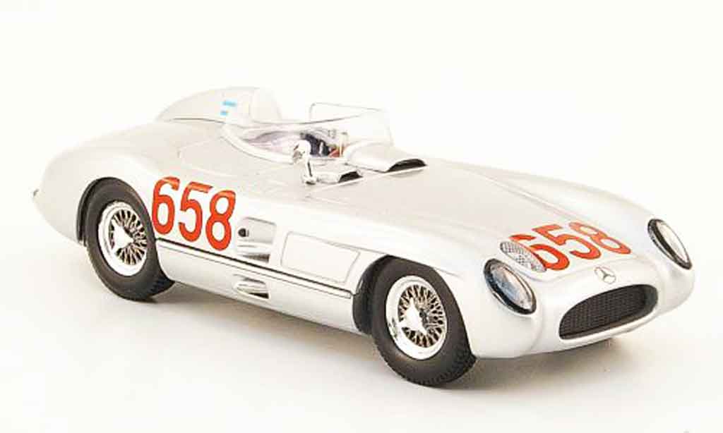 Mercedes 300 SLR 1/43 Norev SLR No.658 J.M. Fangio Mille Miglia 1955 modelauto