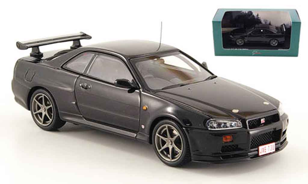Nissan Skyline R34 1/43 Kyosho R34 GT R Testfahrzeug Nurburgring modelauto
