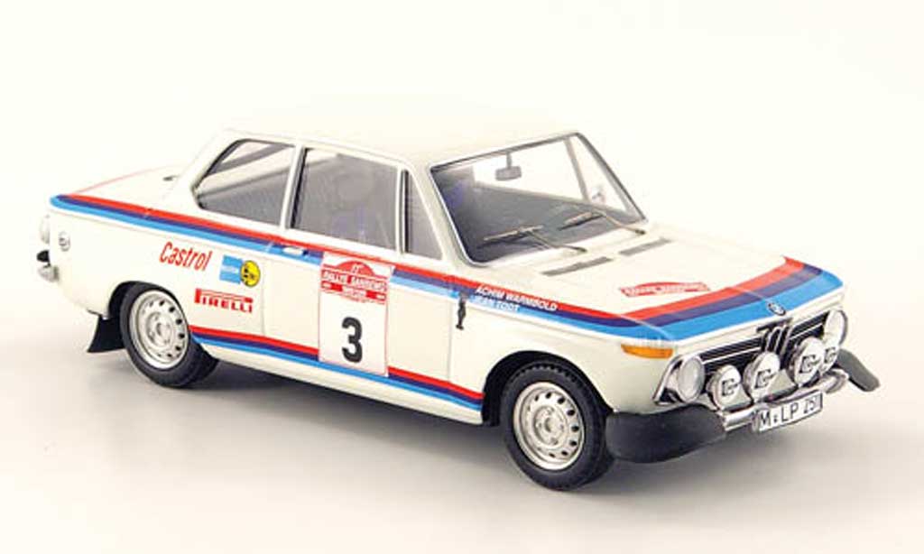 Bmw 2002 Ti 1/43 Trofeu Ti No.3 Warmbold/Todt Rally San Remo 1973 modelauto