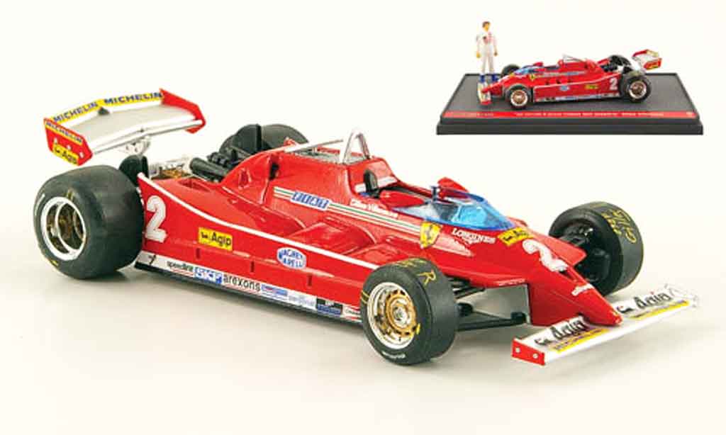 Ferrari 126 1980 1/43 Brumm 1980 C turbo no.2 g.villeneuve test gp italien modelauto