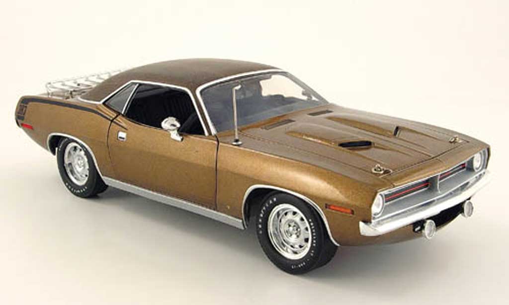 Plymouth Cuda 1970 1/18 Highway 61 1970 gator top bruin modelauto