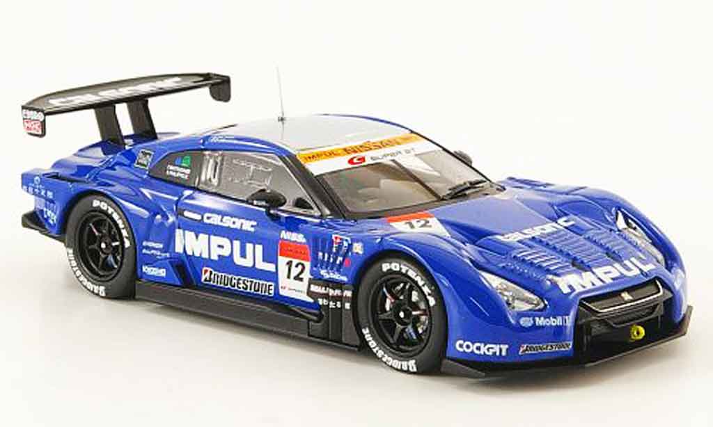 Nissan Skyline R35 1/43 Ebbro R35 GT R No.12 Impul Calsonic SGT 500 Fuji 2009 modelauto