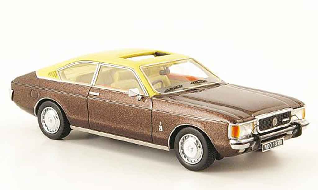 Ford Granada 1/43 Neo MK I Coupe (RHD) bruin 1975 modelauto