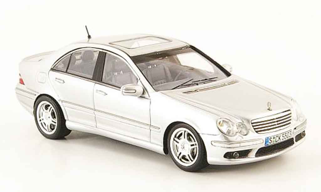 Mercedes Classe C 1/43 Spark C55 AMG (W203) grijs metallic modelauto