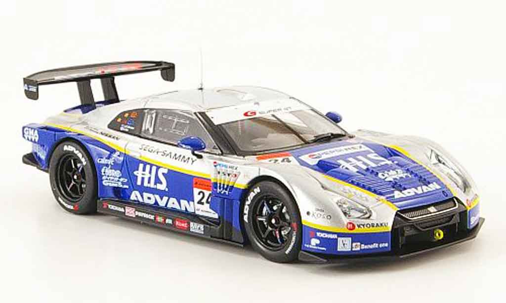 Nissan Skyline R35 1/43 Ebbro JGTC R35 GT R No.24 H.I.S. Advan SGT 500 Fuji 2009 modelauto