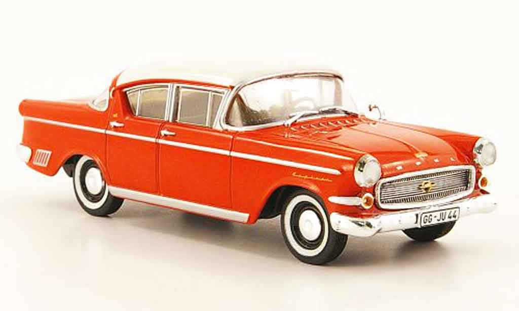 Opel Kapitan 1/43 Starline p 2.5 rood wit 1958 modelauto