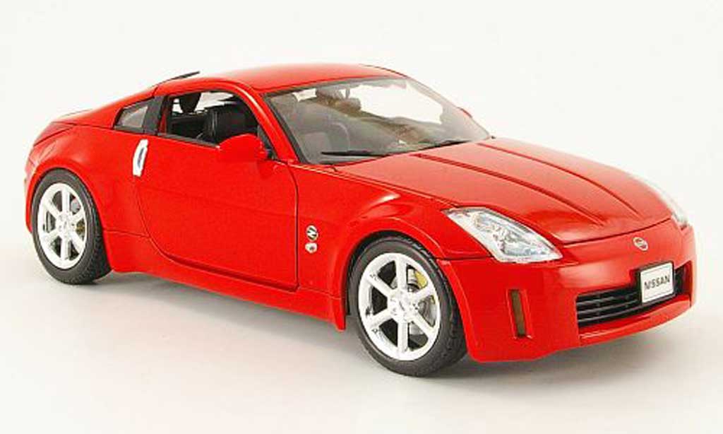 Nissan 350Z 1/18 Welly coupe rood 2003 modelauto