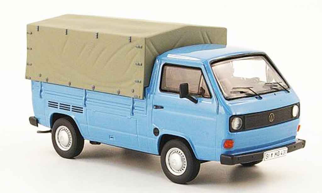 Volkswagen Combi 1/43 Premium Cls t3a pritsche blauw modelauto