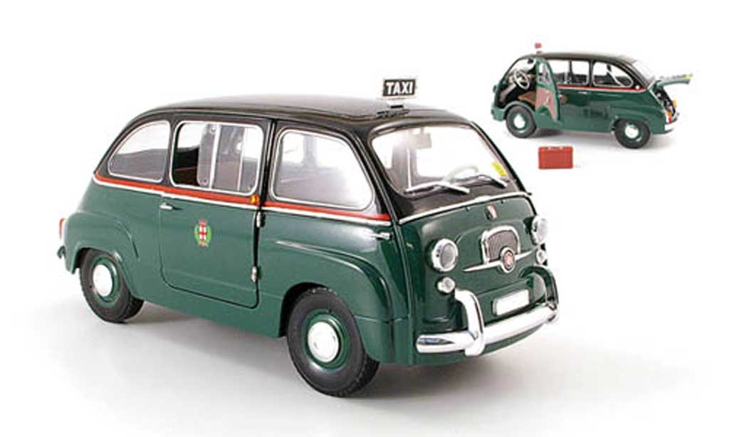 Fiat 600 1/18 Mini Miniera multipla taxi mailand ohne dachgepacktrager modelauto
