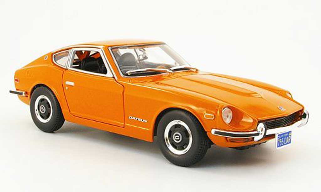 Datsun 240Z 1/18 Maisto oranje 1971 modelauto