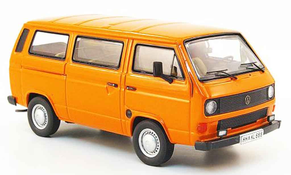 Volkswagen Combi 1/43 Premium Cls t3b bus oranje modelauto