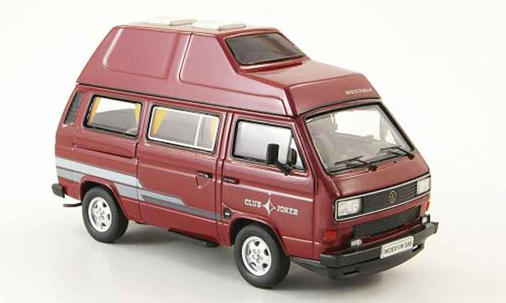 Volkswagen Combi 1/43 Premium Cls t3b westfalia club joker rood hochdachbus modelauto