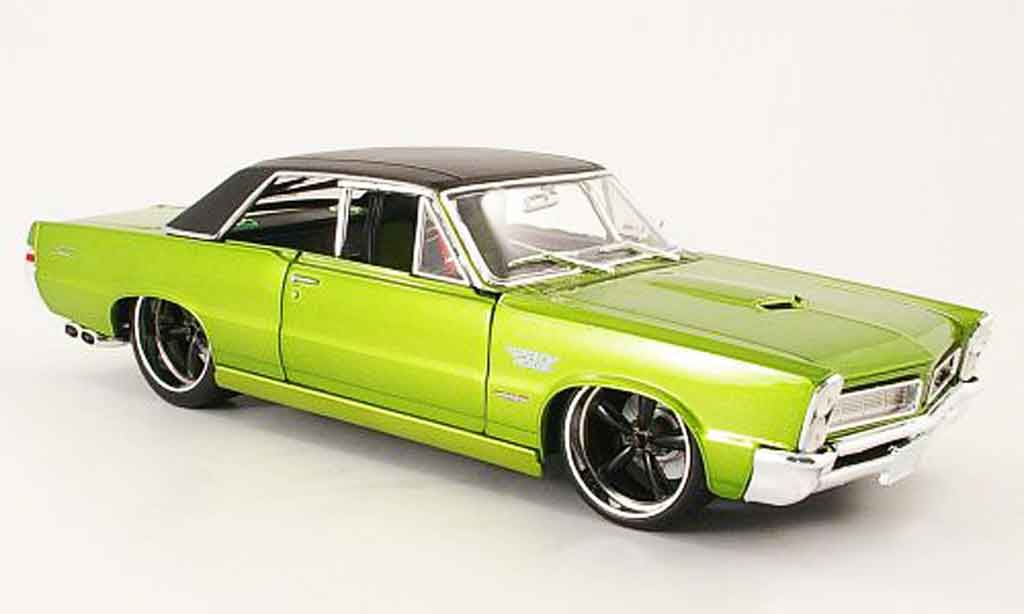 Pontiac GTO 1/18 Maisto grun/zwart pro rodz-tuning 1965 modelauto