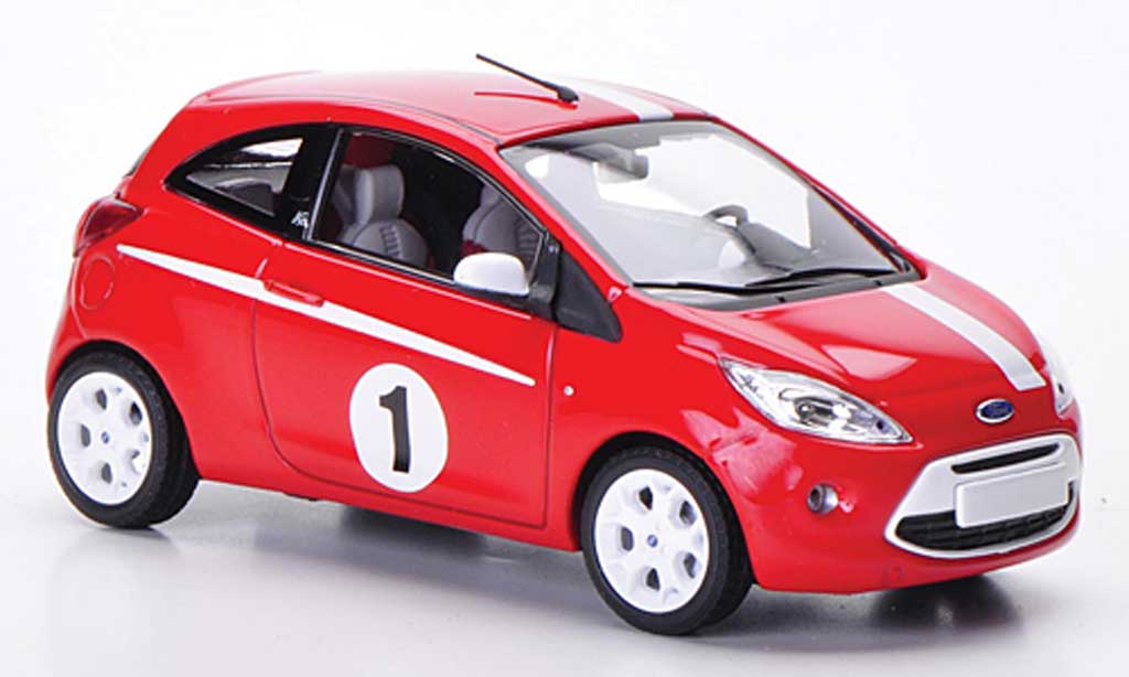 Ford Ka 1/43 Minichamps Grand Prix rood/wit 2009 modelauto