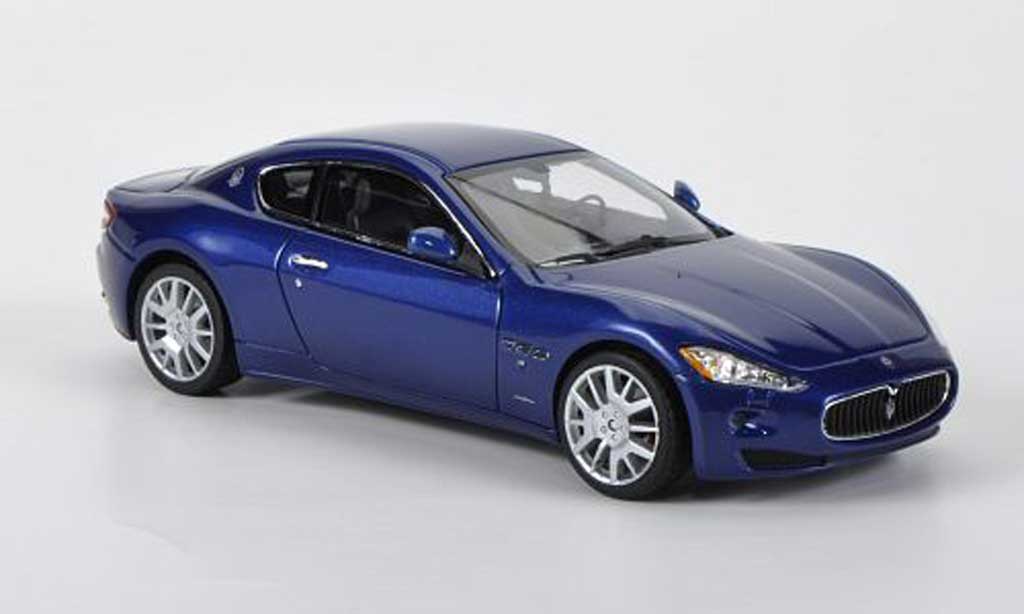 Maserati Gran Turismo 1/43 Minichamps blauw 2008 modelauto