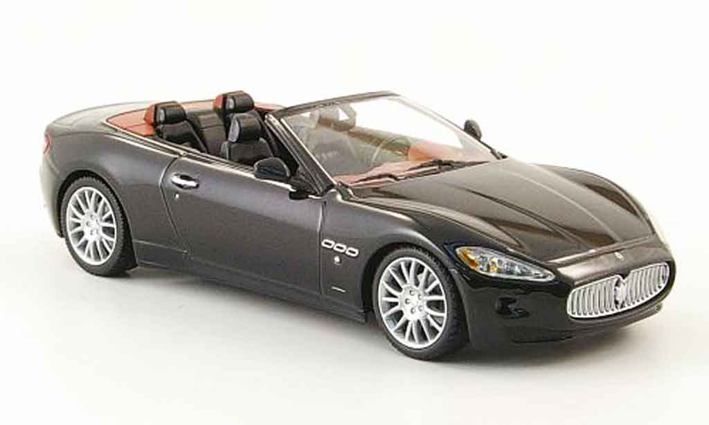 Maserati GranCabrio 1/43 Minichamps zwart 2009 modelauto