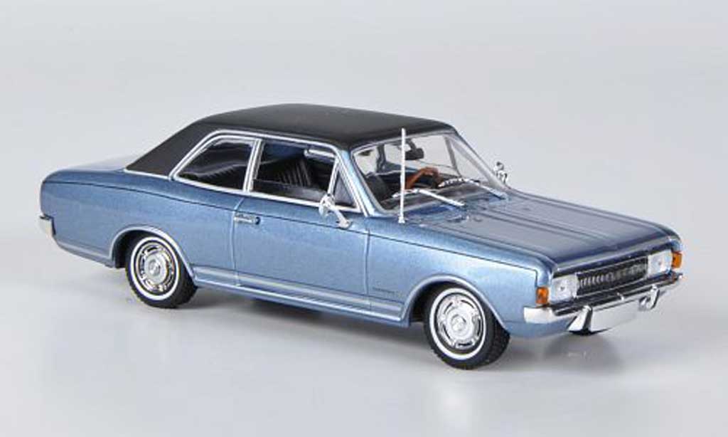 Opel Commodore A 1/43 Minichamps A blauw/zwart 1966 modelauto