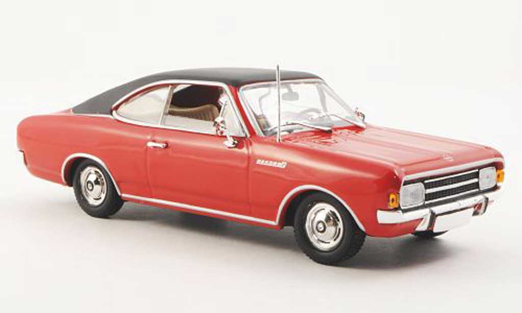 Opel Rekord 1/43 Minichamps C Coupe rood/zwart 1966 modelauto