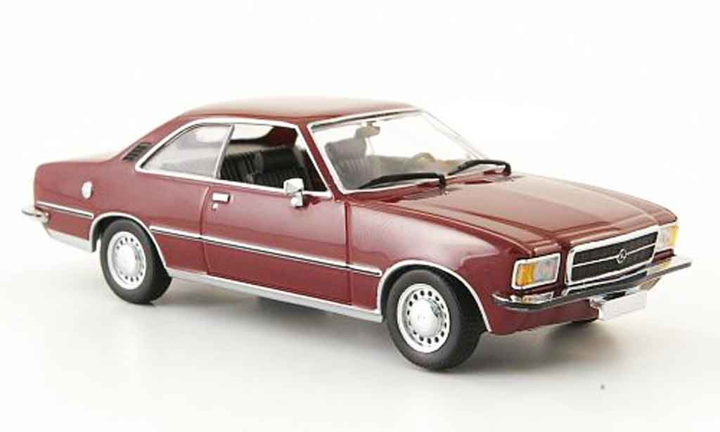 Opel Rekord 1/43 Minichamps d coupe rood 1975 modelauto