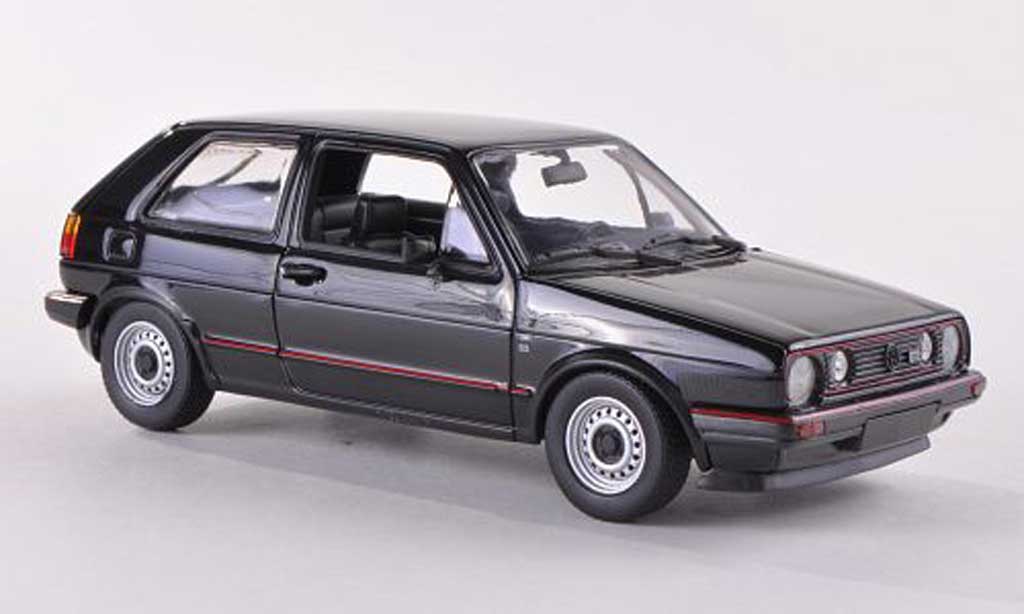 Volkswagen Golf 2 GTI 1/43 Minichamps 2 GTI zwart 1985 modelauto
