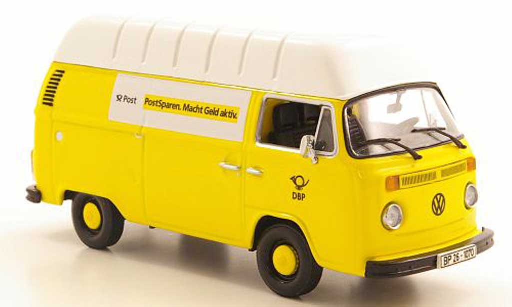 Volkswagen T2 B 1/43 Minichamps B Kasten Hochdach Deutsche Bundespost 1972 modelauto
