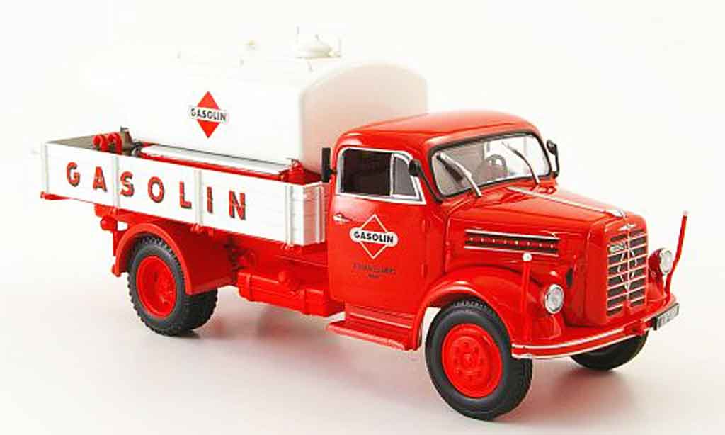 Borgward B4500 1/43 Minichamps Pritsche Gasolin avec Tankaufsatz 1954 modelauto