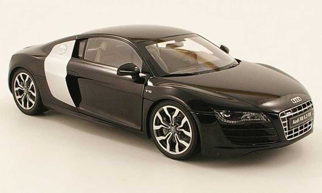 Audi R8 5.2 FSI 1/18 Kyosho 5.2 FSI quattro zwart 2009 modelauto