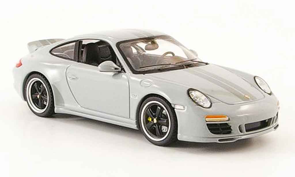 Porsche 997 S 1/43 Schuco Carrera Sport Classic grijs 2009 modelauto