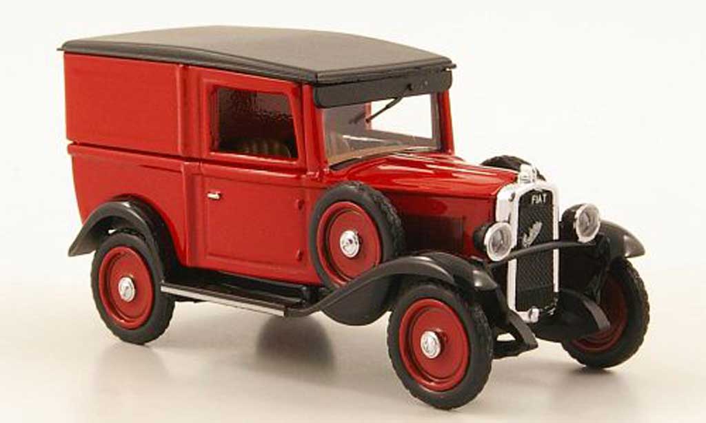 Fiat 508 1/43 Rio Balilla Autocarro rood/zwart 1935 modelauto