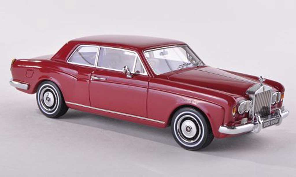 Rolls Royce Corniche 1/43 Neo FHC zwart-rood RHD 1971 modelauto