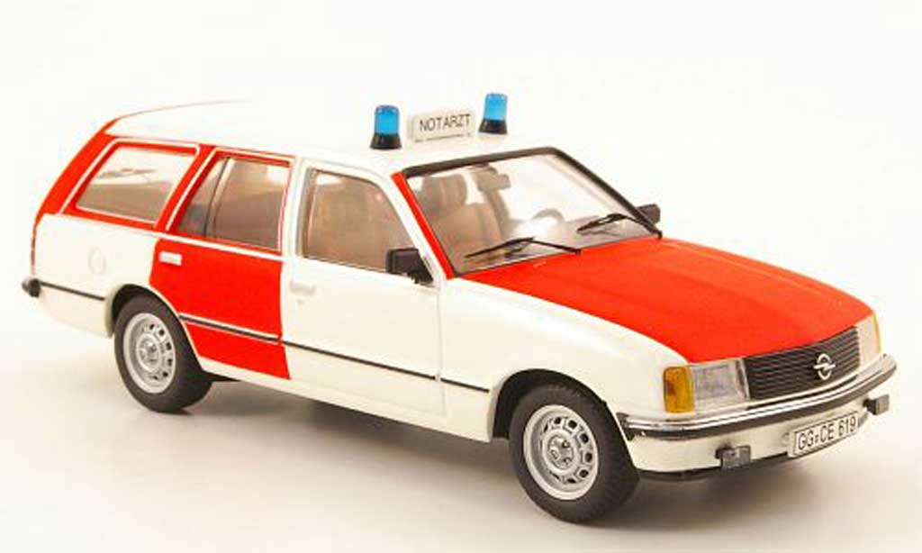 Opel Rekord 1/43 Schuco E Caravan Notarzt modelauto