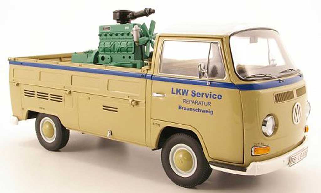 Volkswagen Combi 1/18 Schuco t2a pritsche lkw service mit ladegut modelauto