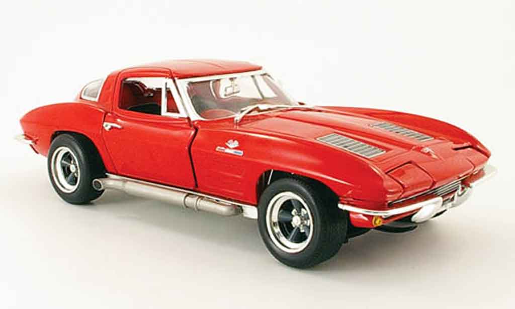 Chevrolet Corvette C2 1/18 Johnny Lightning C2 rood 1963 modelauto