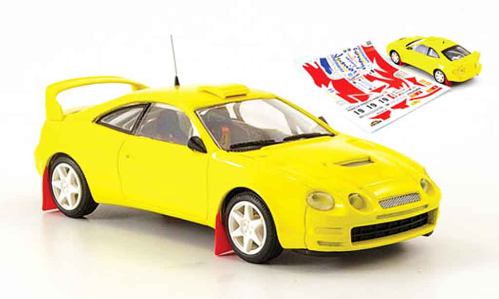 Toyota Celica 1/43 Mini Partes gt 4 geel 1997 modelauto