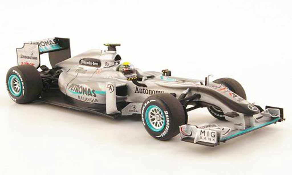 Mercedes F1 2010 1/43 Minichamps 2010 GP Petronas MGP W01 No.4 modelauto