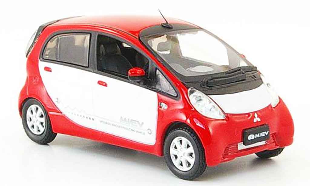 Mitsubishi iMiev 1/43 Vitesse rood wit modelauto