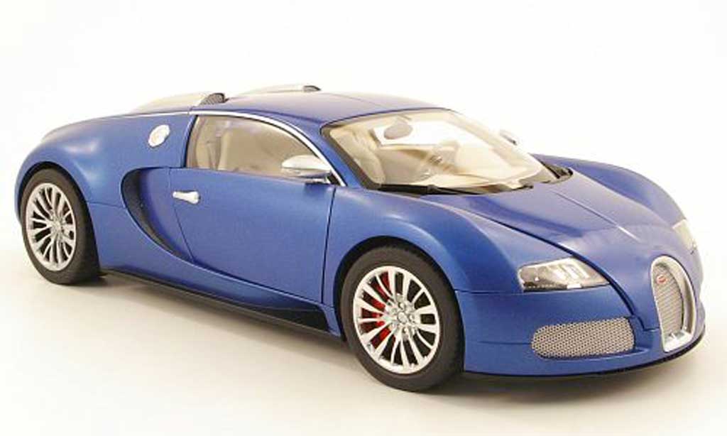 Bugatti Veyron 16.4 1/18 Autoart 16.4 eb blauw centenaire blauw/matt blauw 2009 modelauto