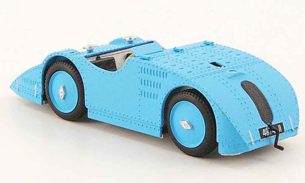 Bugatti 32 1/43 Brumm tank blauw proodotyp 1923 modelauto