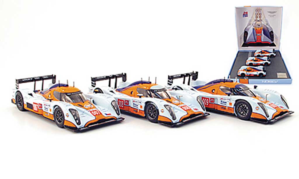 Aston Martin LMP1 1/43 Norev No.007 No.008 + No.009 24h Le Mans 2009 modelauto