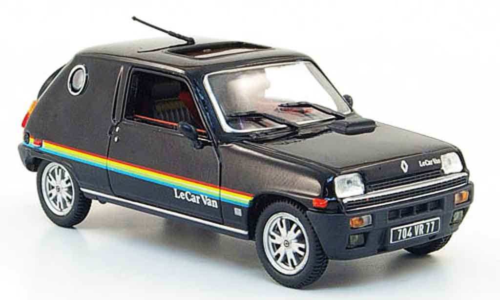 Renault 5 1/43 Nostalgie le car van zwart 1979 modelauto