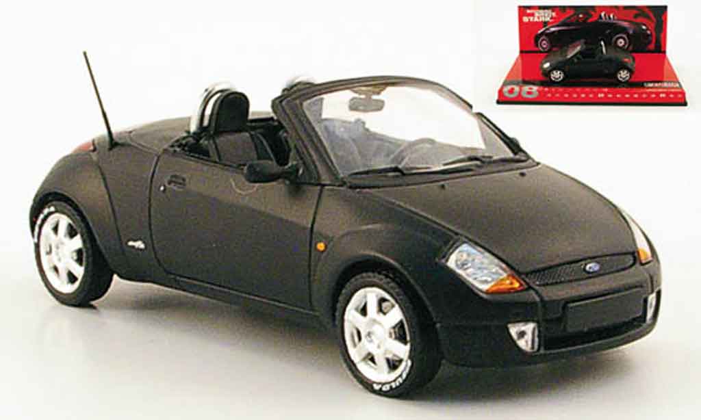 Ford Street Ka 1/43 Minichamps matt zwart 2003 modelauto