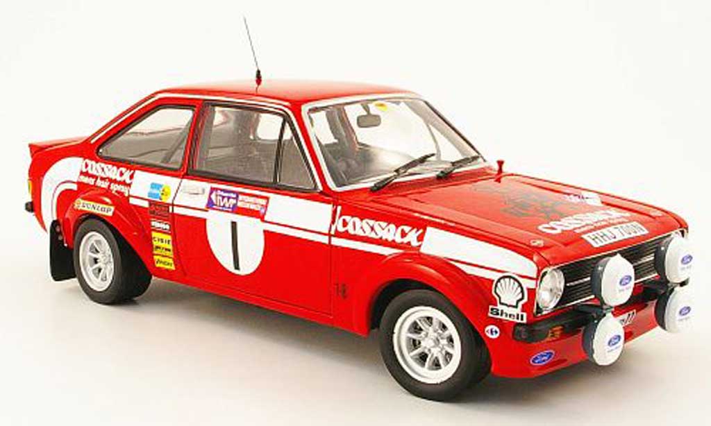 Ford Escort MK2 1/18 Sun Star MK2 no.1 cossack sieger rallye pays de galles 1975 modelauto