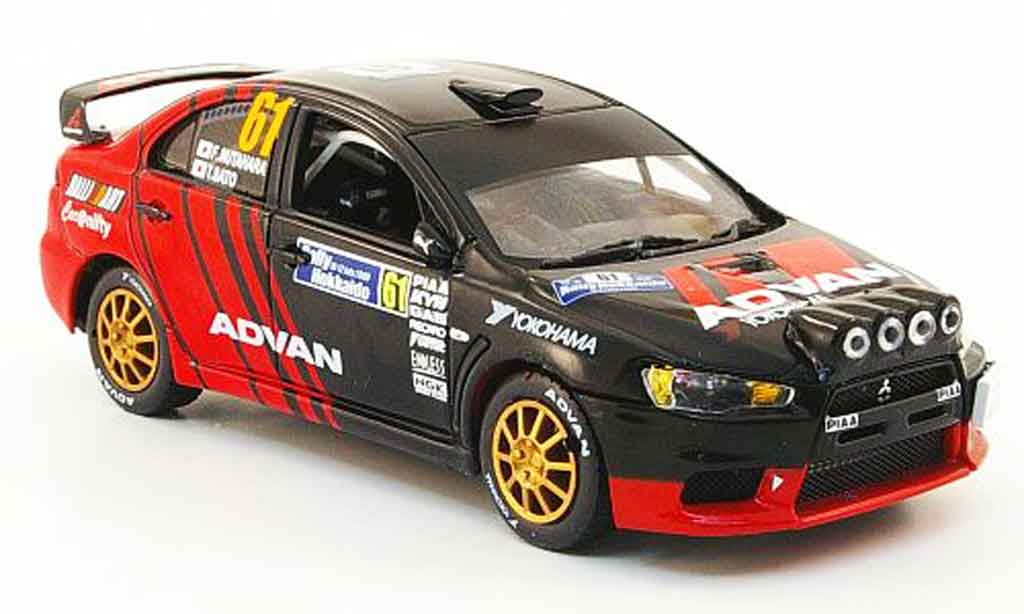 Mitsubishi Lancer Evolution X 1/43 Vitesse Evolution X No.61 JRC Sieger Rally Hokkaido 2009 modelauto