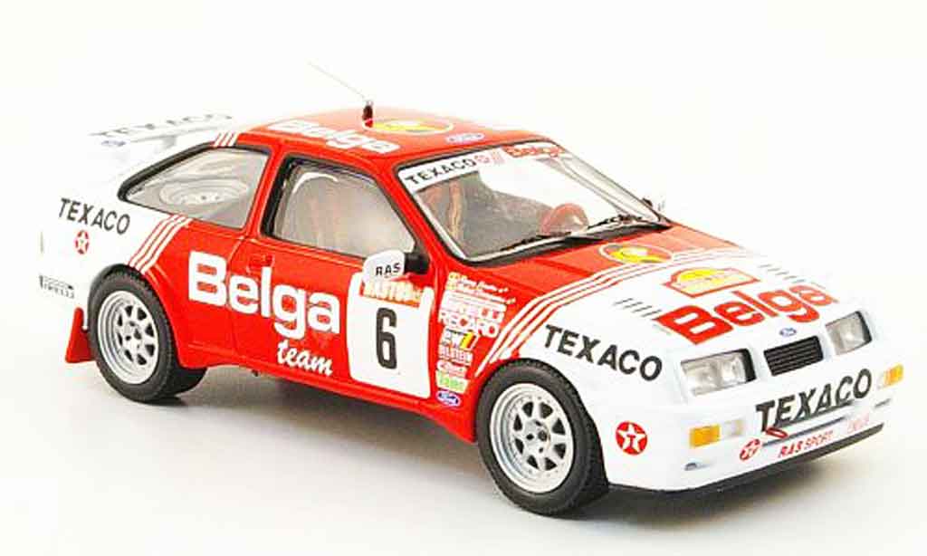 Ford Sierra Cosworth RS 1/43 IXO Cosworth RS Cosworth No.6 Belga Sieger Rally Ypres 1988 modelauto