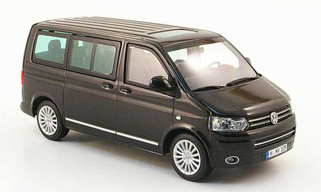Volkswagen T5 1/43 Minichamps Multivan zwart 2009 modelauto