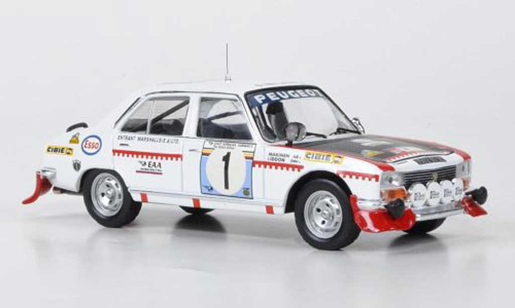 Peugeot 504 Berline 1/43 IXO Sedan No.1 Makinen/Liddon Safari Rally 1975 modelauto